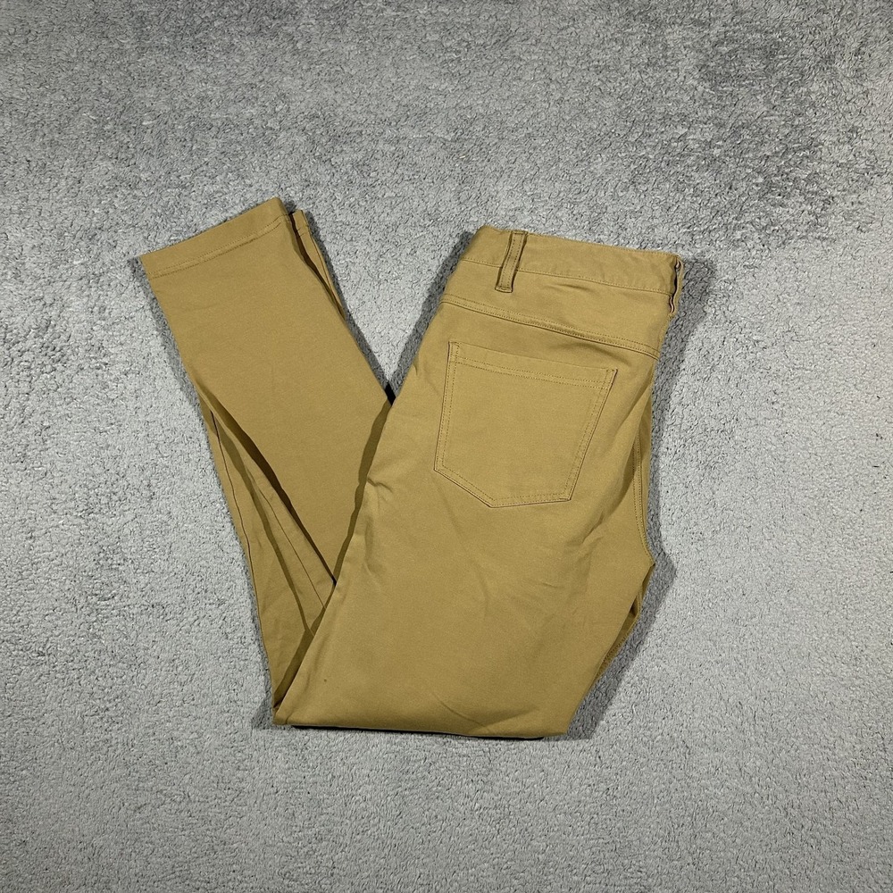 BYLT Everyday 2.0 Mens Medium Brown Performance Pants Slim Stretch #2749